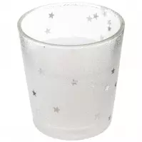 Svietnik + svieca 8 cm biela 143691bl