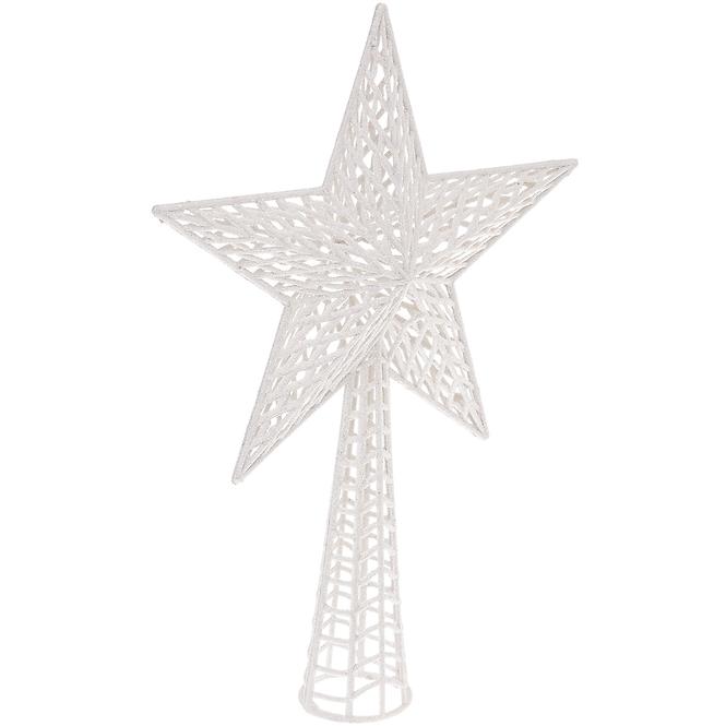 Hviezda trblietky strieborná 38 cm 166014b