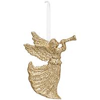 Ozdoba anjel zlatá 12 cm 176537