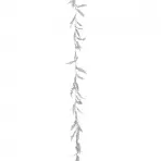 Plastová girlanda strieborná 180 cm 192028