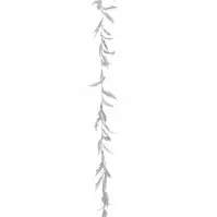 Plastová girlanda strieborná 180 cm 192028