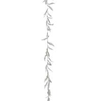 Plastová girlanda strieborná 180 cm 192028
