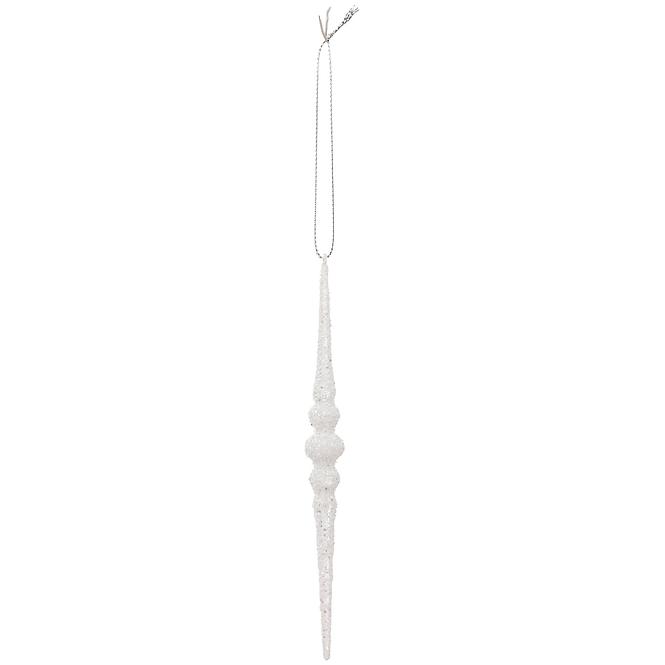 Ozdoba cencúle biele 2 ks 16 cm 192304