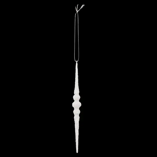 Ozdoba cencúle biele 2 ks 16 cm 192304,3