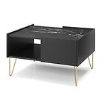 Konferenčný stolík Harmony L97 čierna grafit/mramor black