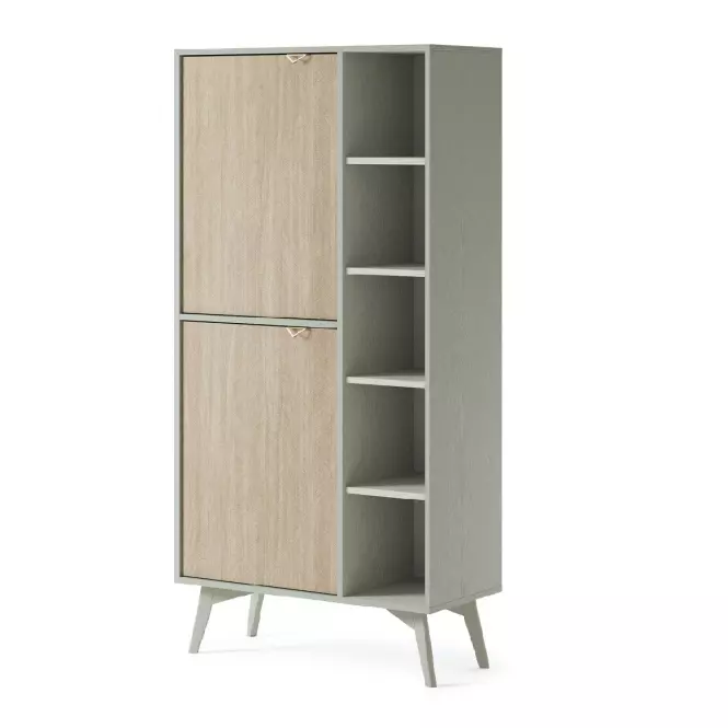 Regál Forest RG80 eukalyptus/jedľa scandi