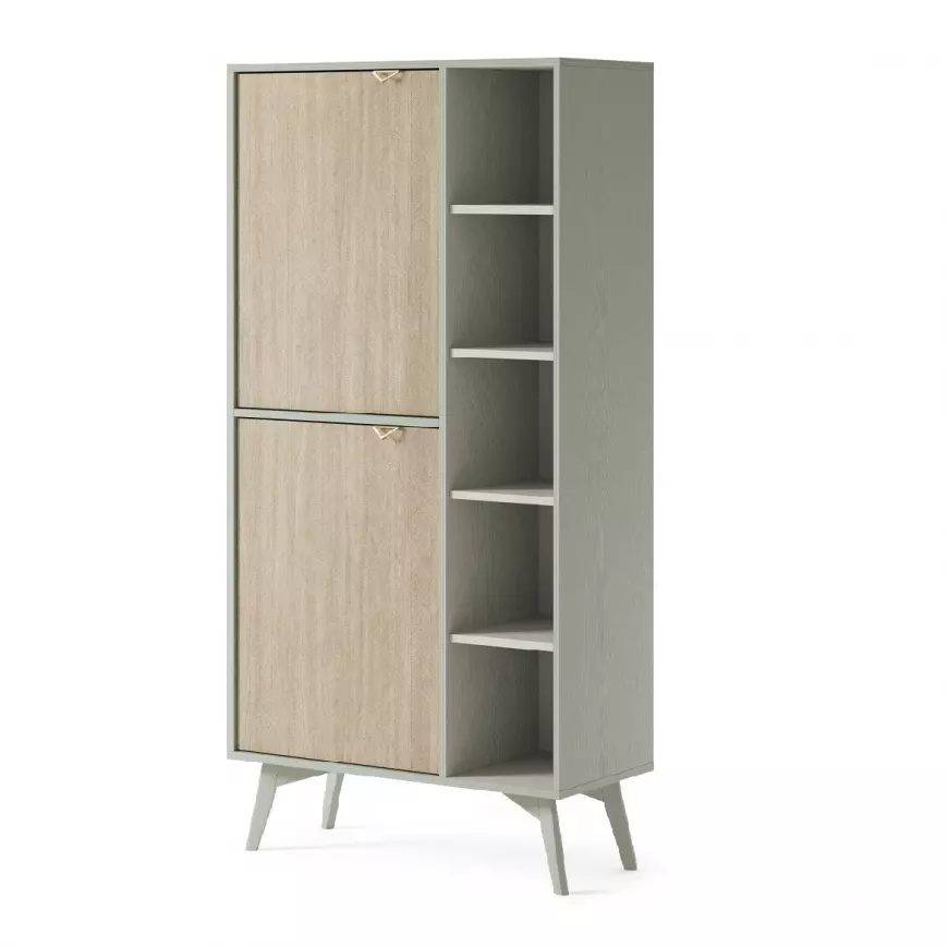 Regál Forest RG80 eukalyptus/jedľa scandi
