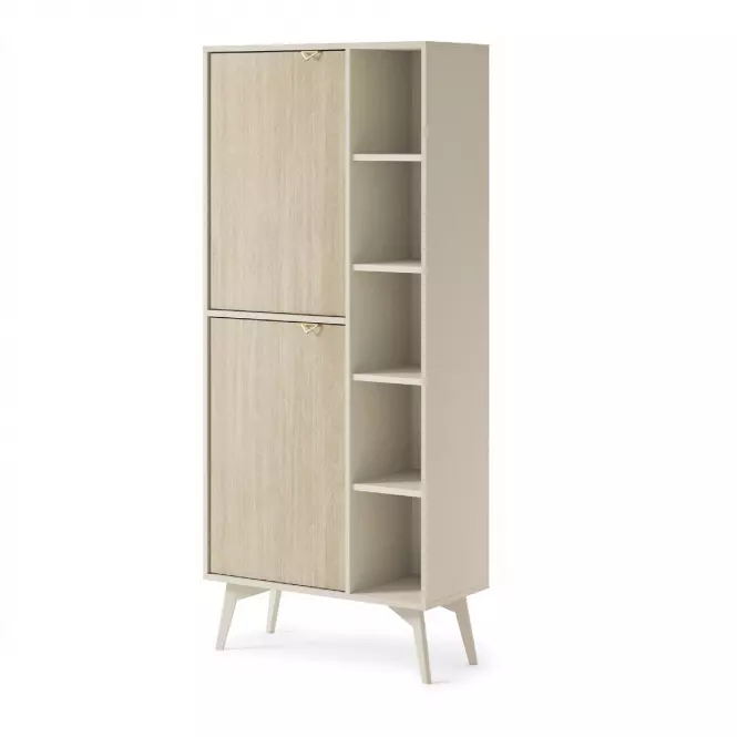 Regál Forest RG80 piesková béžová/jedľová scandi