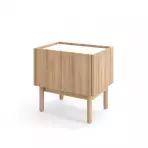 Nočný stolík Boho S50 rivera/mramor bianco