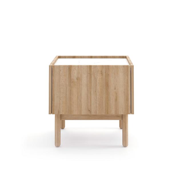 Nočný stolík Boho S50 rivera/mramor bianco