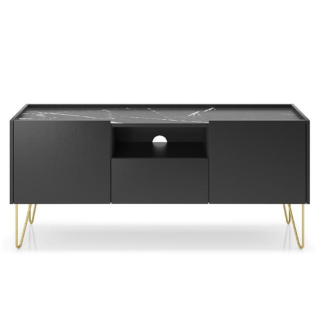 TV stolík Harmony 144 čierna grafit/mramor black,3