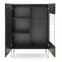 Vitrína Harmony WT97 čierna grafit/mramor black,4