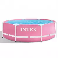 INTEX Rámový bazén okrúhly ružový 2,44x0,76 m 28290NP