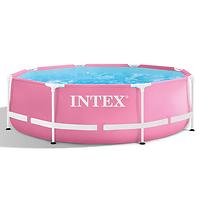 INTEX Rámový bazén okrúhly ružový 2,44x0,76 m 28290NP
