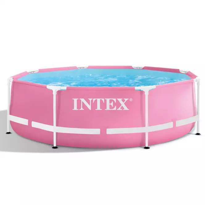 INTEX Rámový bazén okrúhly ružový 2,44x0,76 m 28290NP