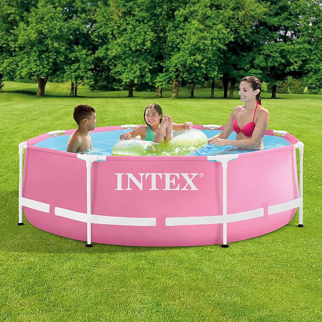 INTEX Rámový bazén okrúhly ružový 2,44x0,76 m 28290NP