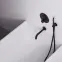 Podomietková vaňová batéria Rea Lungo čierna + box,4