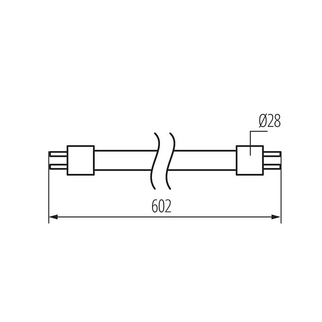 Lampa LED T8-9W 4000K neutrálna farba 31194