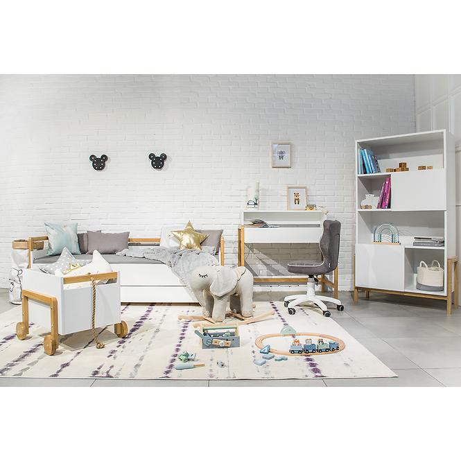 Detská posteľ Tapczan Victor+Sz+M Biely 80x180