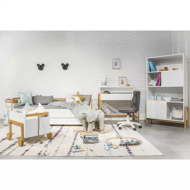 Detská posteľ Tapczan Victor+Sz+M Biely 80x180,8