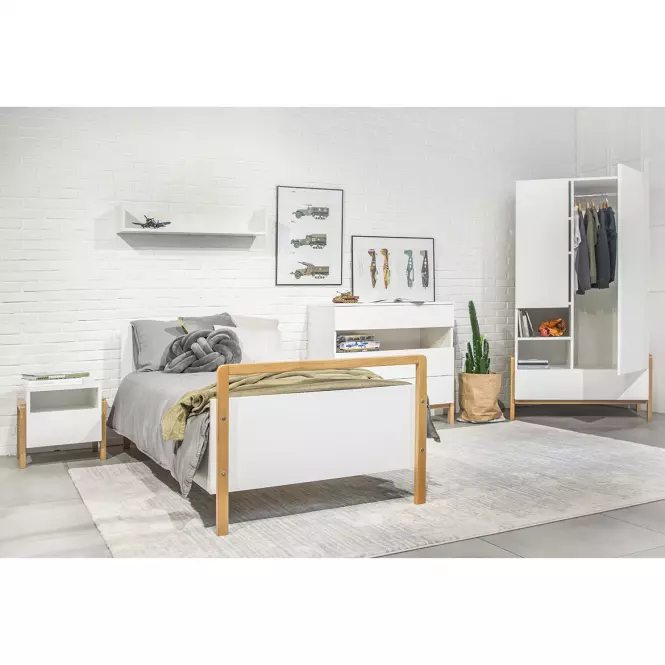 Detská posteľ Tapczan Victor+Sz+M Biely 80x180