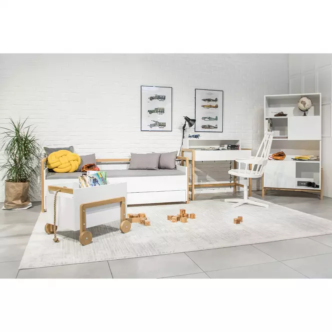 Detská posteľ Tapczan Victor+Sz+M Biely 80x180