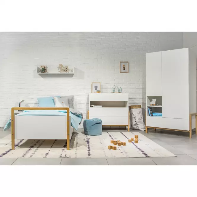 Detská posteľ Tapczan Victor+Sz+M Biely 80x180