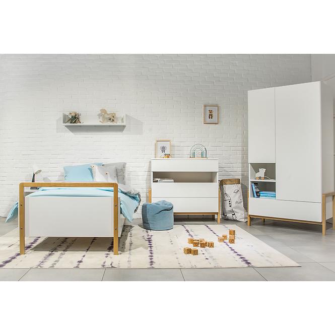 Detská posteľ Tapczan Victor+Sz+M Biely 80x180
