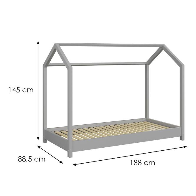 Detská posteľ Bella Šedá 80x180
