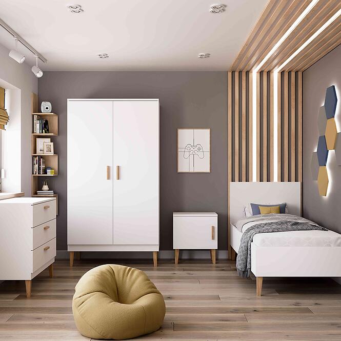 Detská postieľka Kubi biela 60x120,6