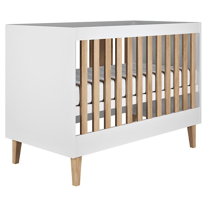 Detská postieľka Kubi biela 60x120