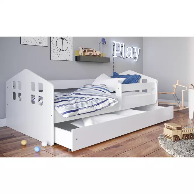 Detská posteľ Kacper+Sz Biely 80x160,7