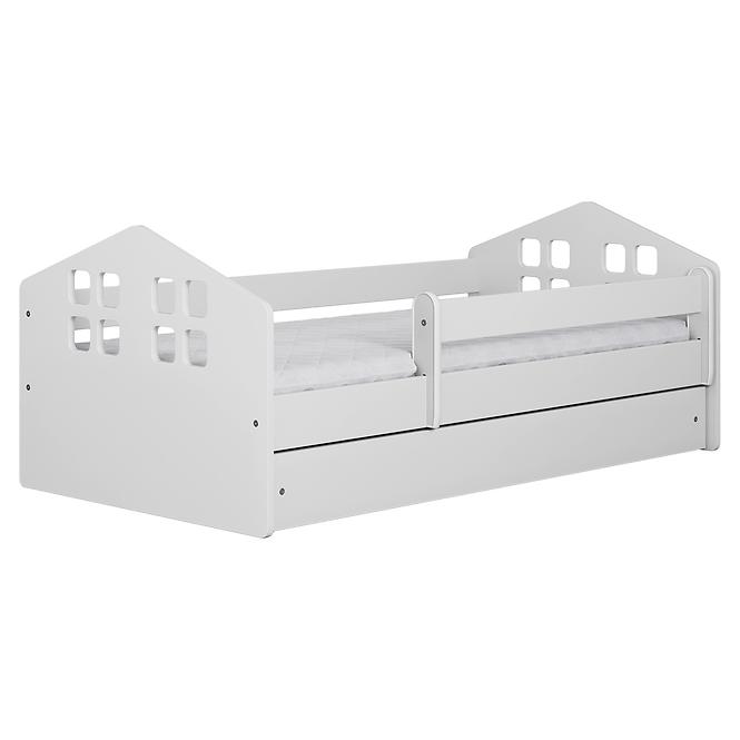 Detská posteľ Kacper+Sz+M Biely 80x140