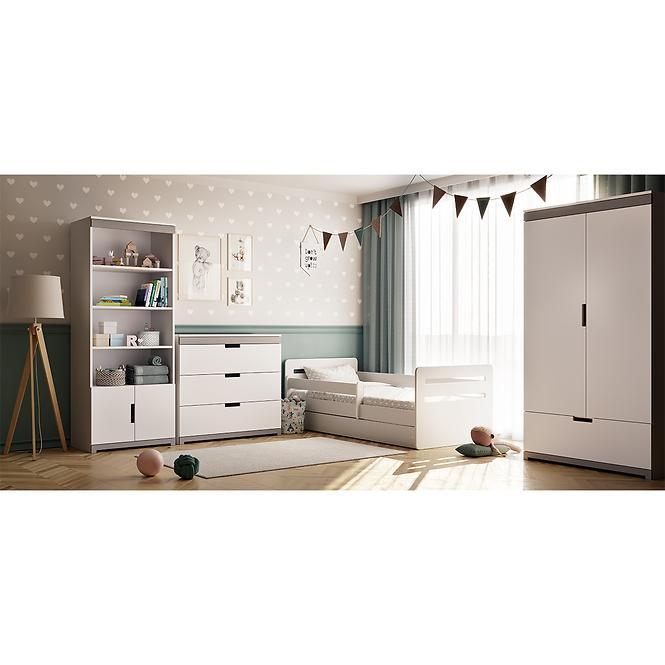 Detská posteľ Tomi+Sz+M Biely 80x160,6
