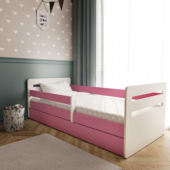 Detská posteľ Tomi+Sz+M Ružová 80x160