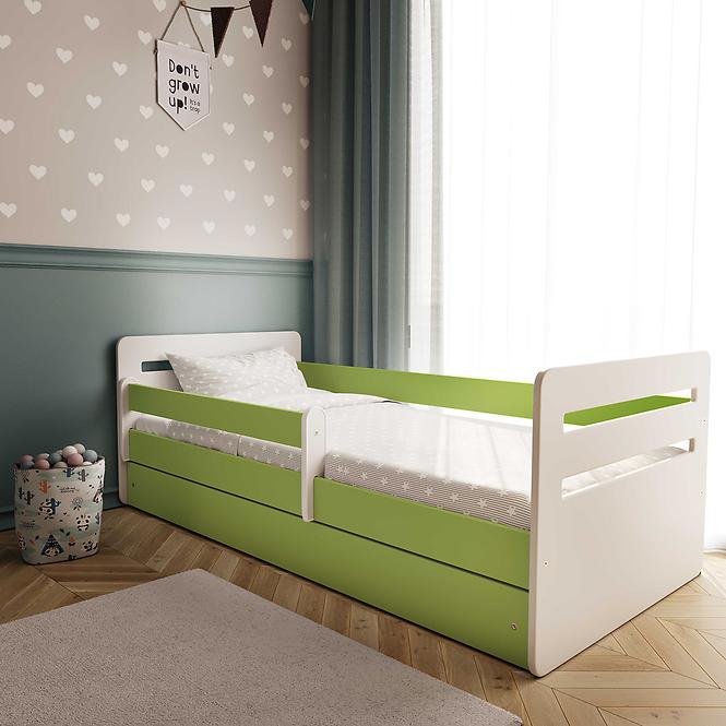 Detská posteľ Tomi+Sz+M zelená 80x160