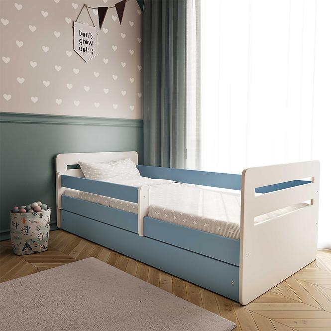 Detská posteľ Tomi+Sz+M Modrá 80x180