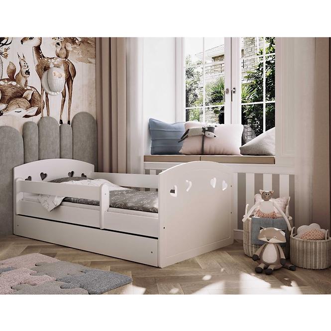 Detská posteľ Julia +SZ+M biely 80x140