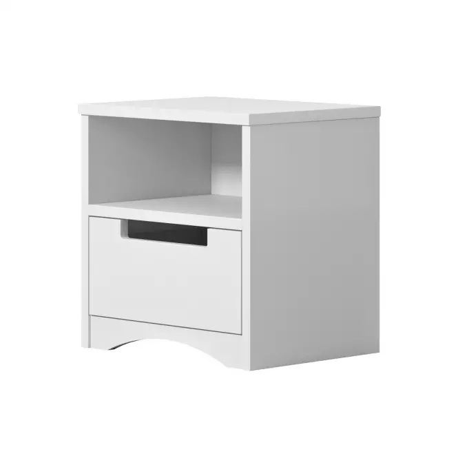 Nočný stolík Classic Biely,4