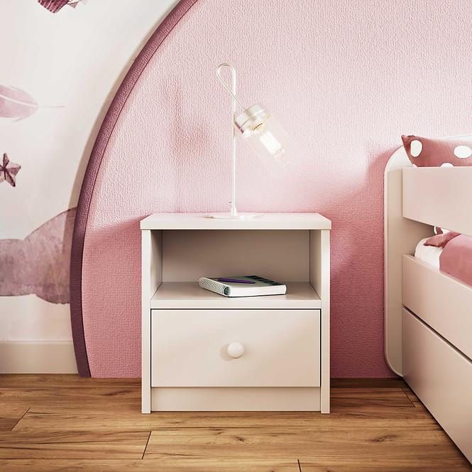 Nočný stolík Babydreams Biely