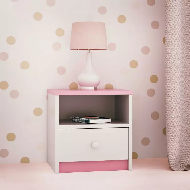 Nočný stolík Babydreams Ružová