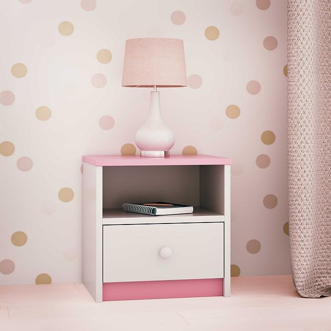 Nočný stolík Babydreams Ružová,6