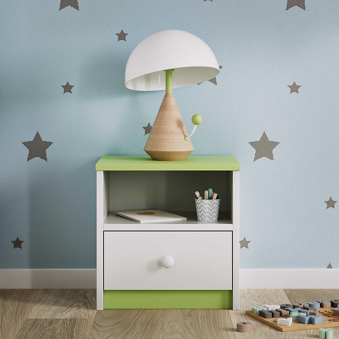 Nočný stolík Babydreams zelená