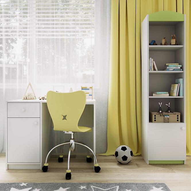 Regál jednoduchý Babydreams zelený,5