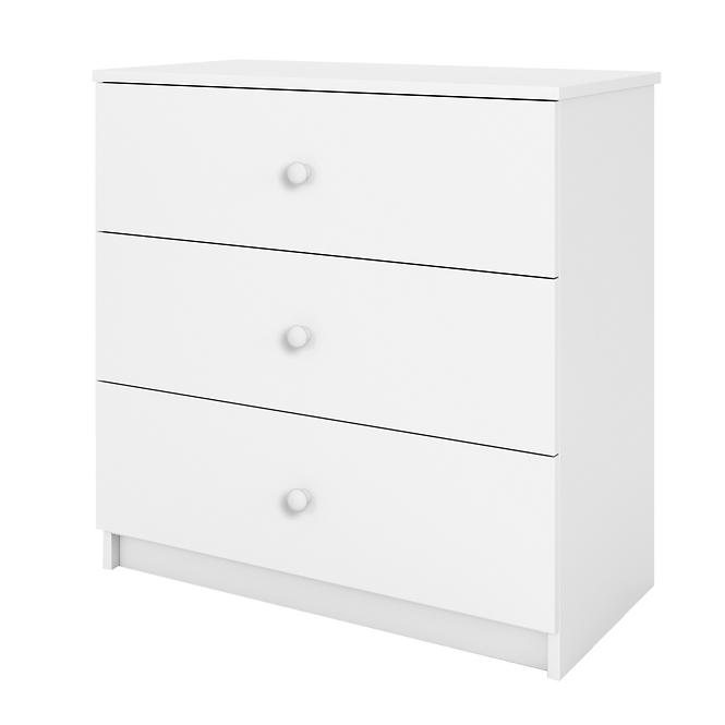 Detská komoda Babydreams biela,4