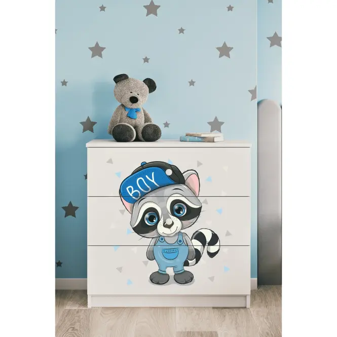 Detská komoda Babydreams Biely –  Medvedík čistotný,5