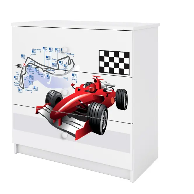 Detská komoda  Babydreams biela – Formula,3