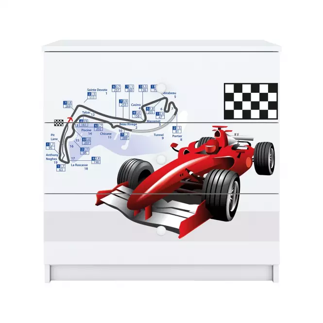 Komoda Pre Detská Babydreams Biely – Racer