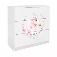 Komoda Pre Detská Babydreams Biely – Horse
