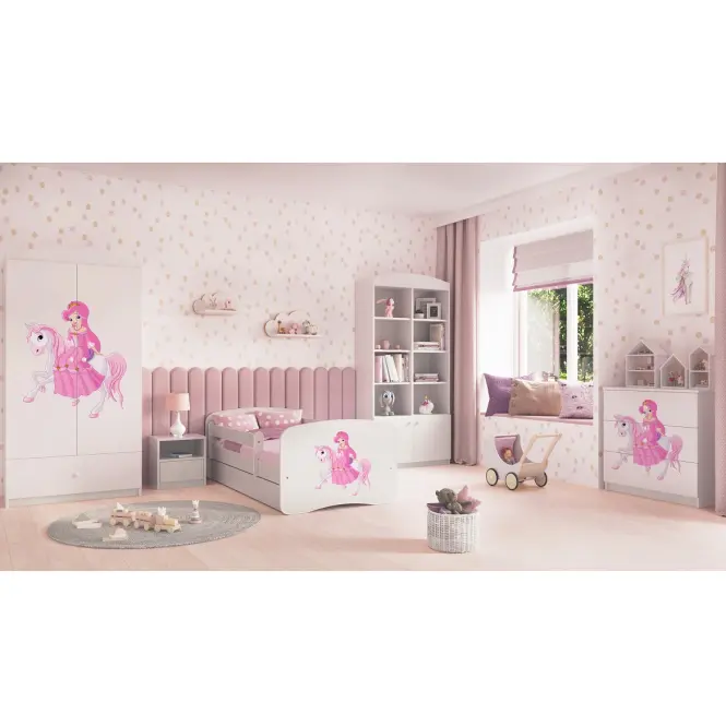 Detská komoda  Babydreams Biely – Princezná 1,6